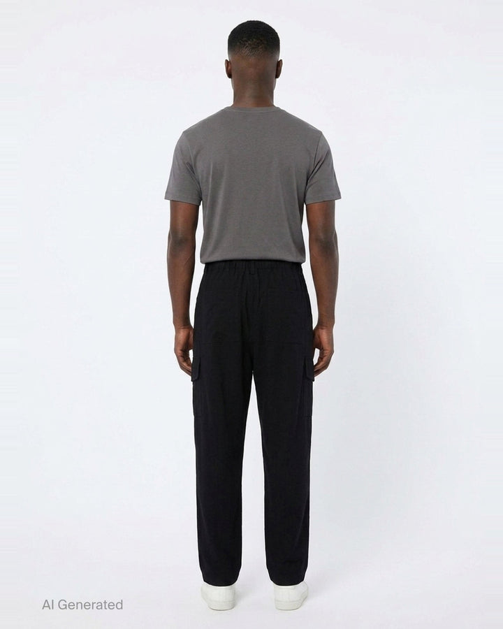 Gusset Cargo Pants | Yohji Yamamoto | Club21 - back