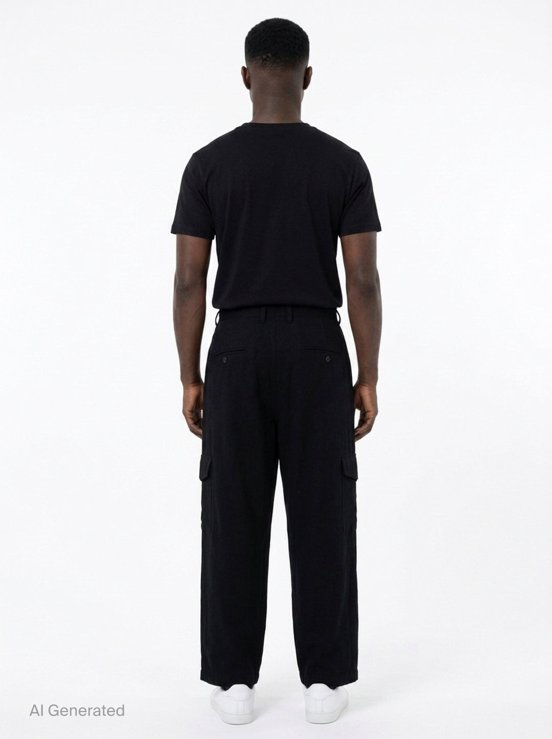 Hem Button Cargo Pants | Yohji Yamamoto | Club21 - back