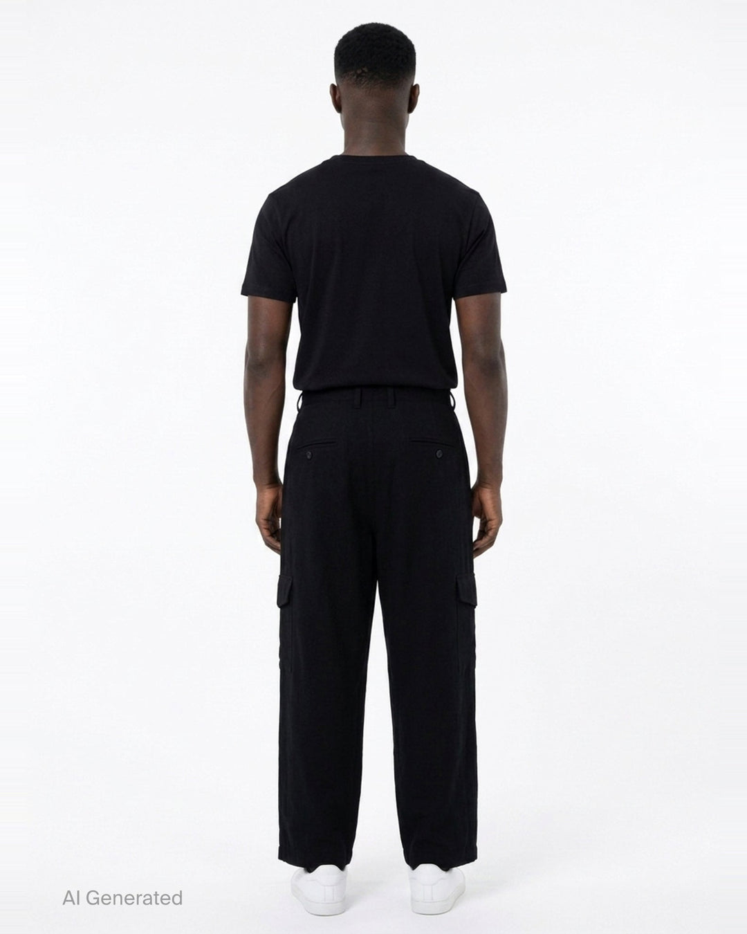 Hem Button Cargo Pants | Yohji Yamamoto | Club21 - back