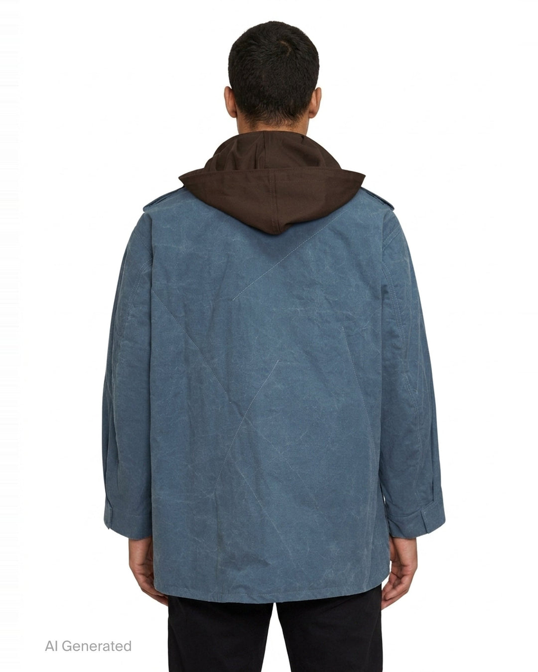 Hooded Stitch Blouson Coat | Yohji Yamamoto | Club21 - back