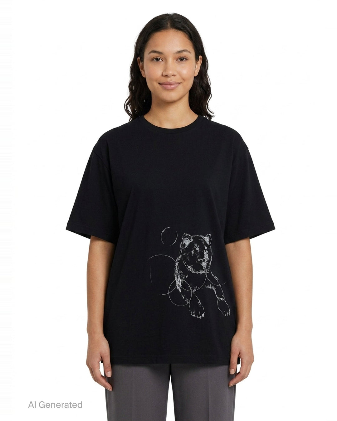 Printed Short Sleeve Tee | Yohji Yamamoto | Club21 - front