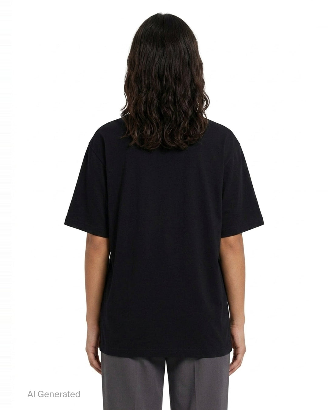 Printed Short Sleeve Tee | Yohji Yamamoto | Club21 - back