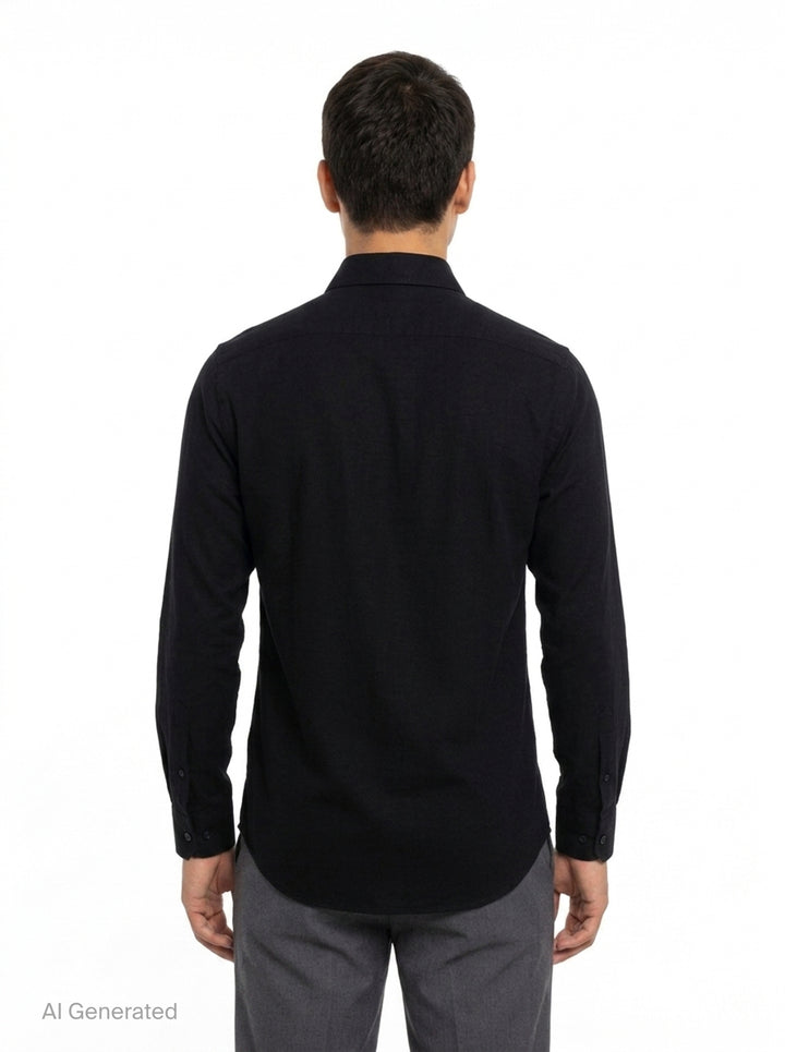 Scarf Collar Long Sleeve Blouse | Yohji Yamamoto | Club21 - back