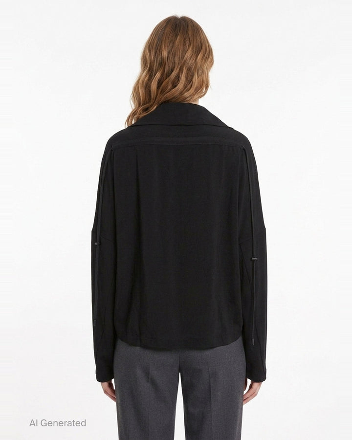 Square Blouson Jacket | Yohji Yamamoto | Club21 - back