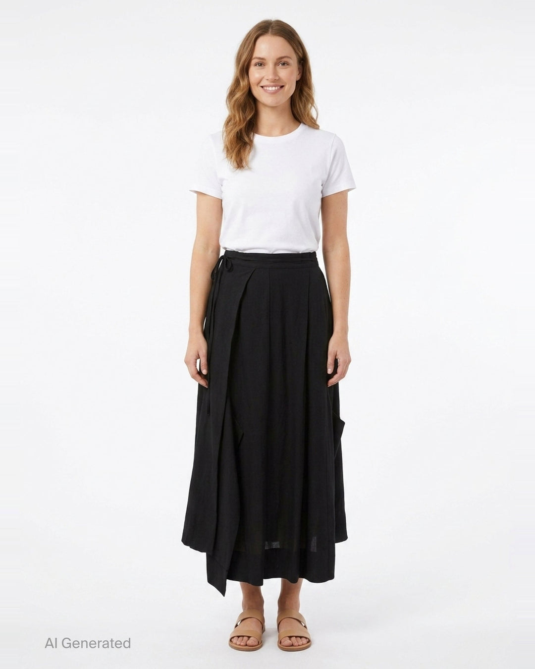 Unbalanced Tuck Skirt | Yohji Yamamoto | Club21 - front