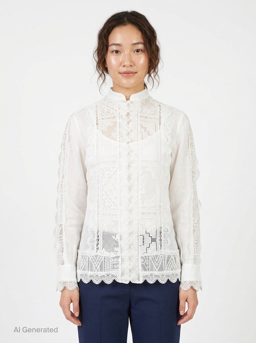 Aster Embroidered Blouse | Zimmermann | Club21 - front