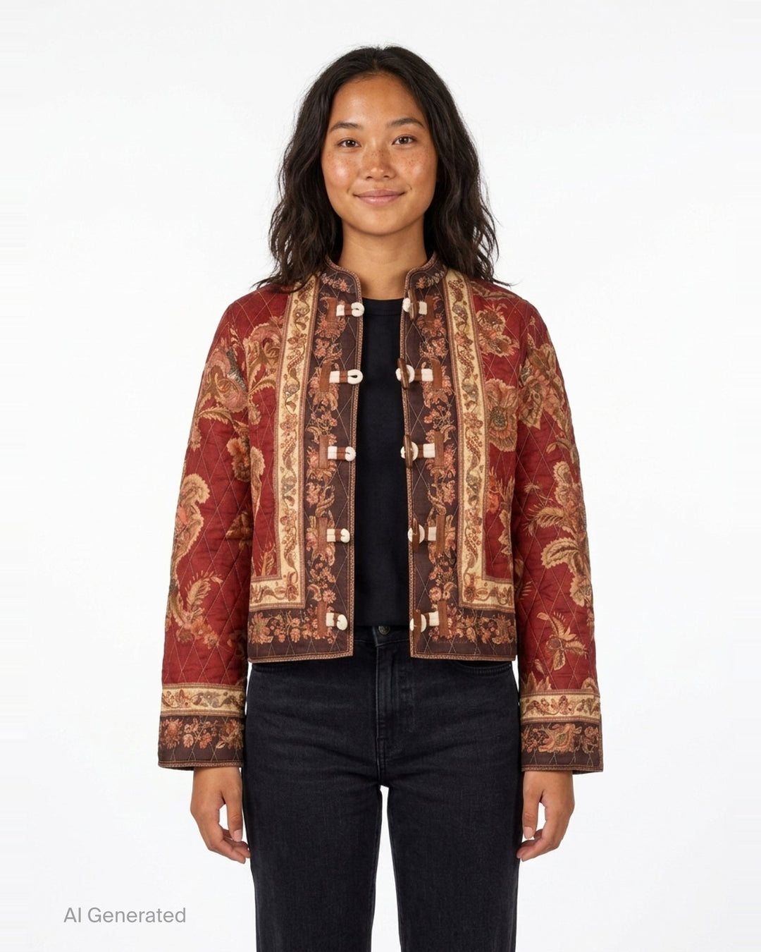 Aster Floral Quilted Jacket | Zimmermann | Club21 - front