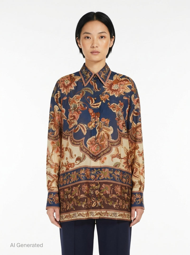Aster Relaxed Shirt | Zimmermann | Club21 - front