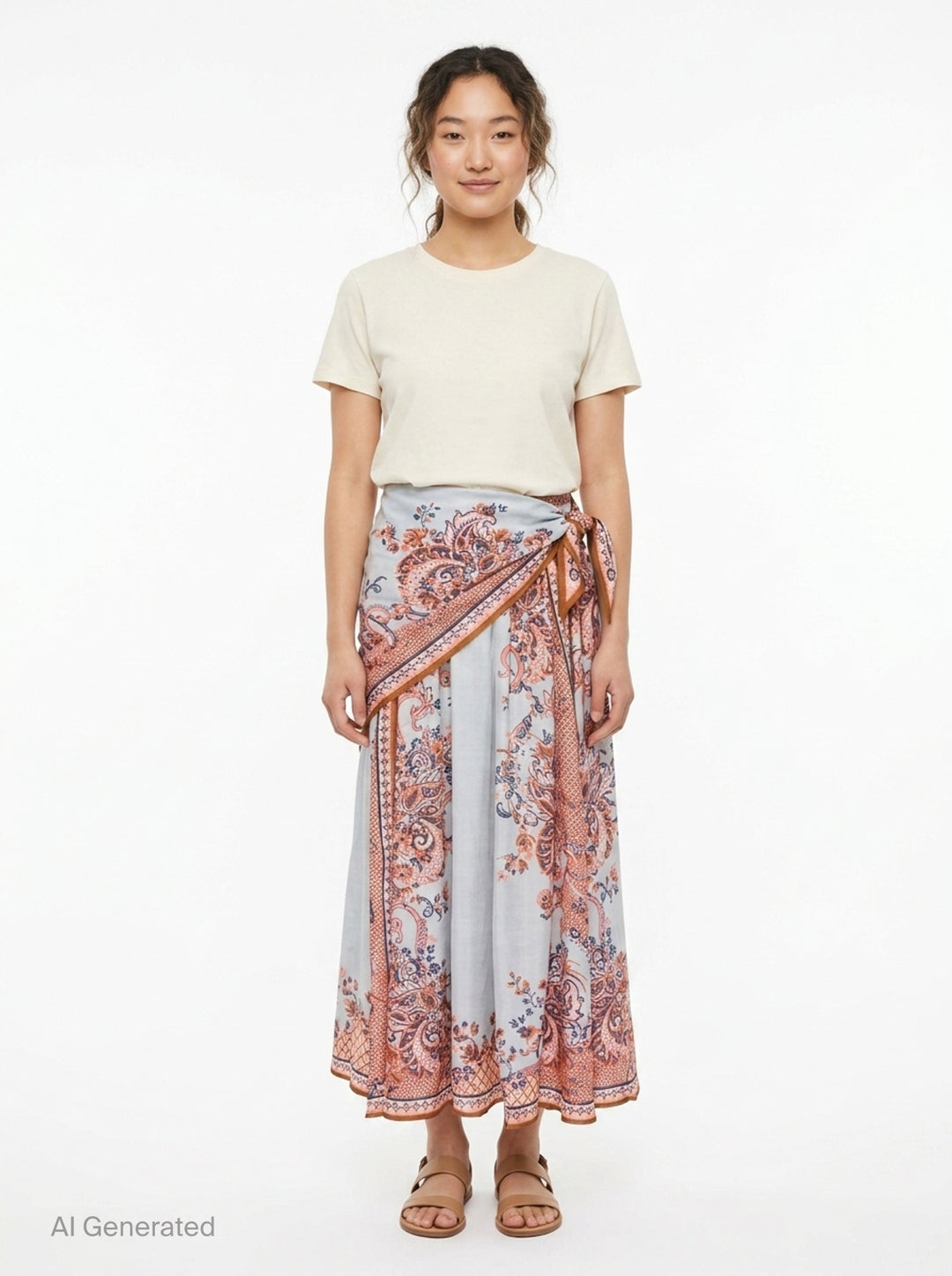Aster Scarf Midi Skirt | Zimmermann | Club21 - front