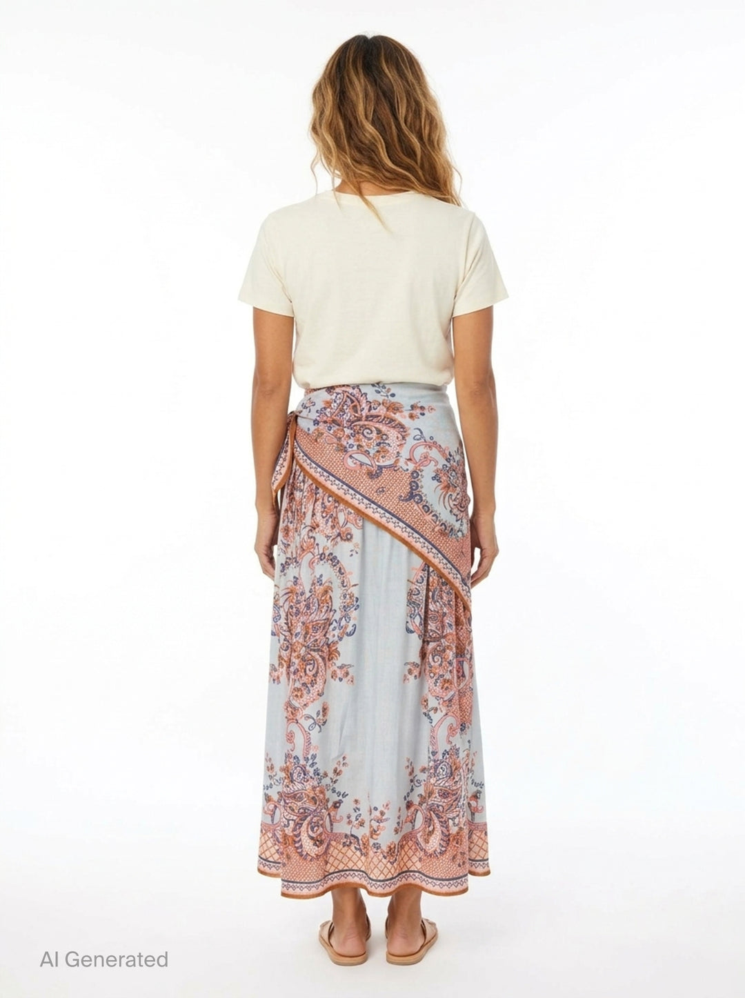 Aster Scarf Midi Skirt | Zimmermann | Club21 - back