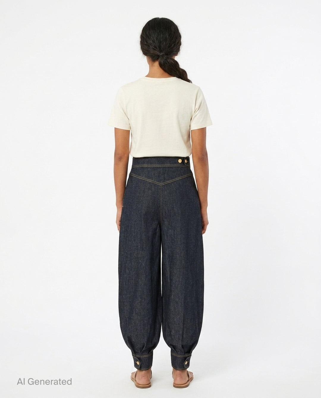 Denim Harem Pants | Zimmermann | Club21 - back