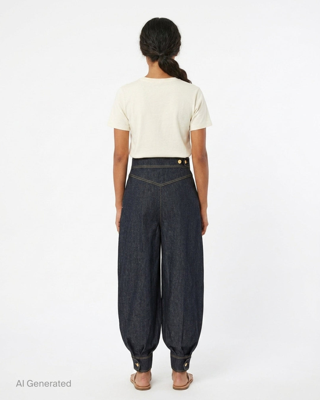 Denim Harem Pants | Zimmermann | Club21 - back