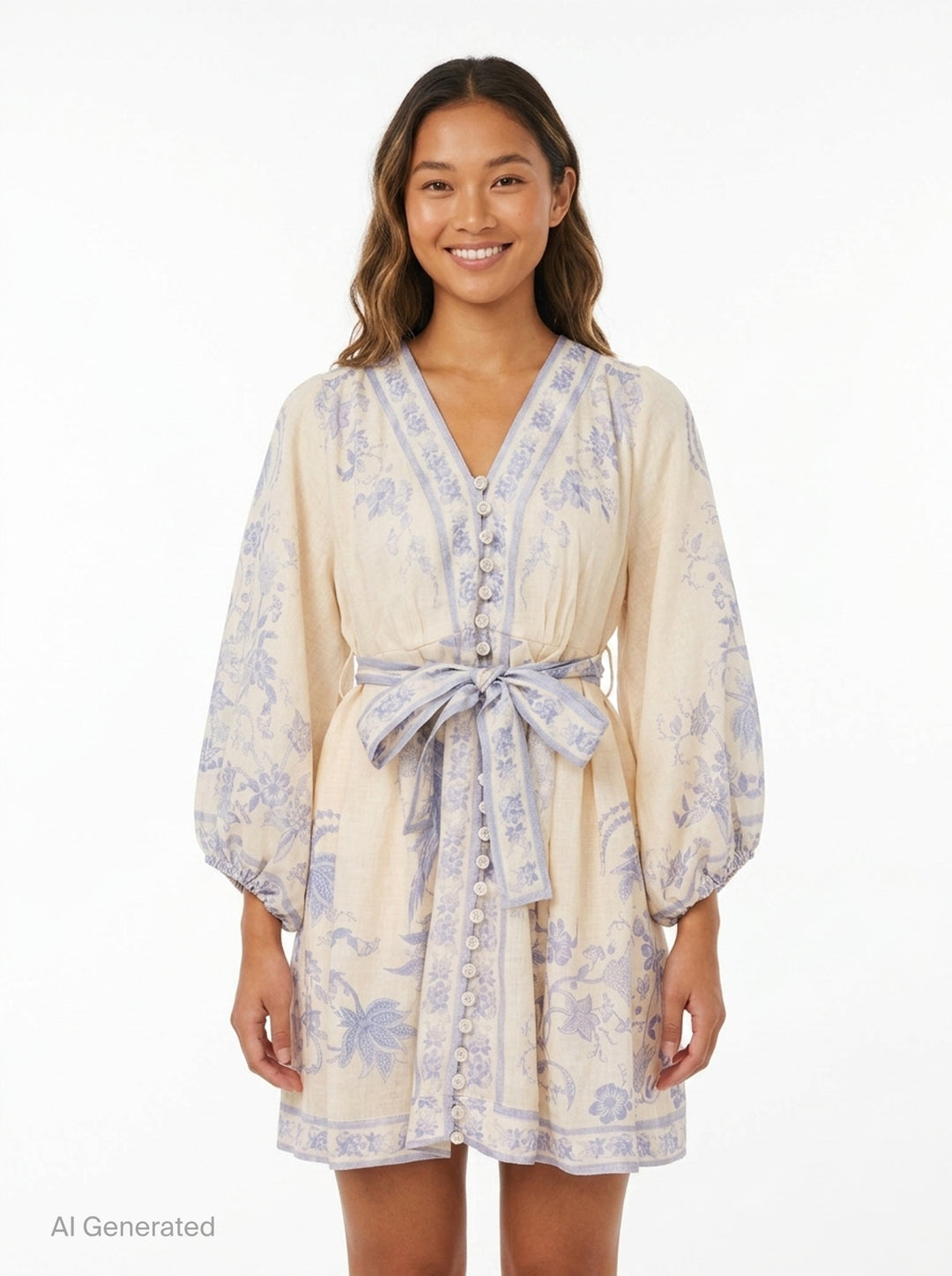 Indra Plunge Mini Dress | Zimmermann | Club21 - front