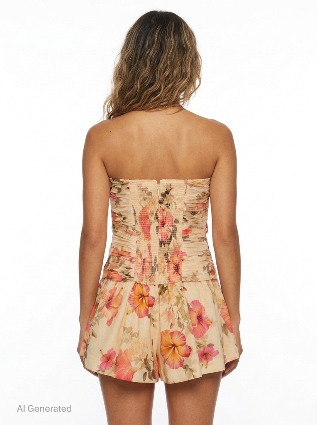 Mahon Floral Playsuit | Zimmermann | Club21 - back