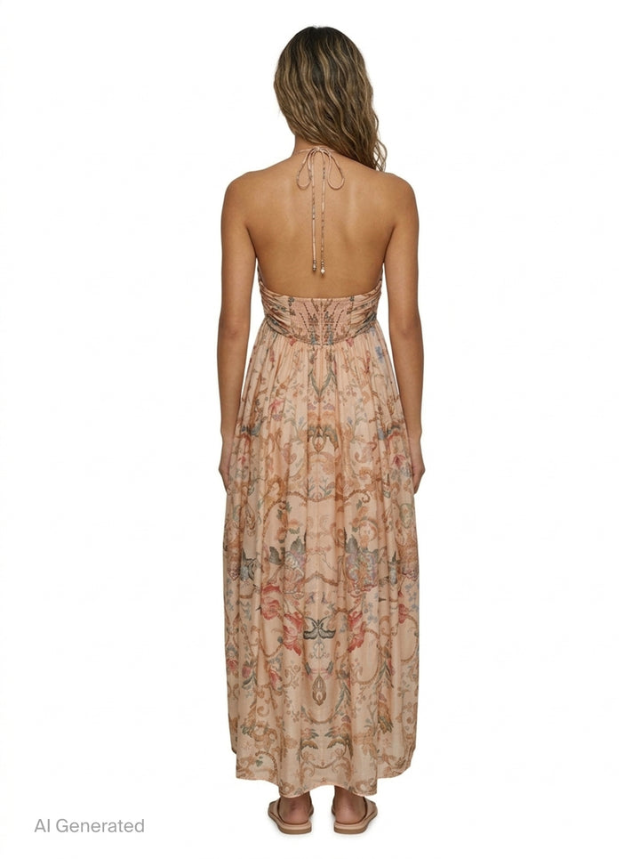 Roselight Halter Maxi Dress | Zimmermann | Club21 - back