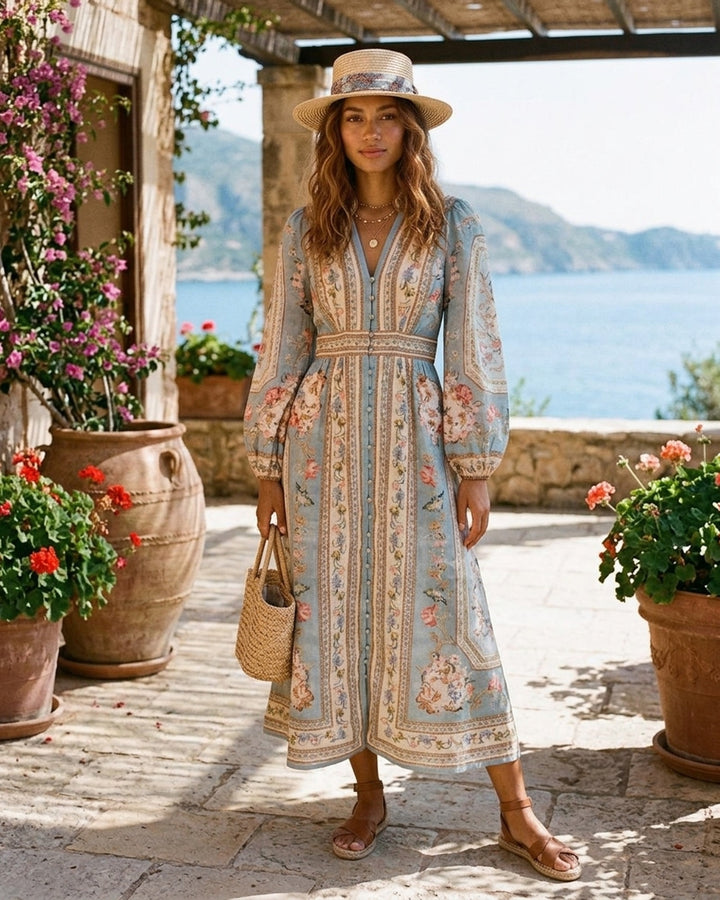 Roselight Plunge Midi Dress | Zimmermann | Club21 - lifestyle