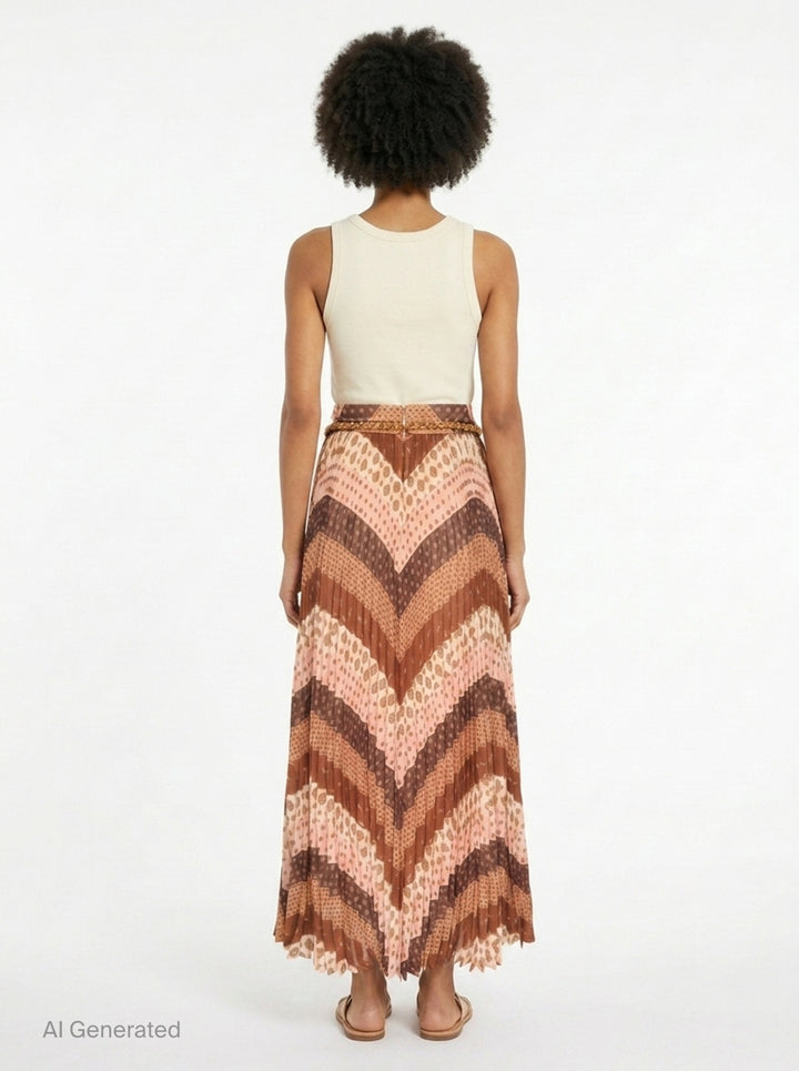 Sunray Pleated Maxi Skirt | Zimmermann | Club21 - back