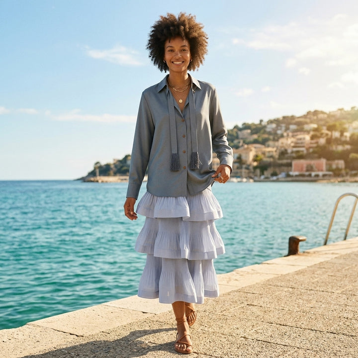 Tassel Tie Neck Blouse | Zimmermann | Club21 - lifestyle