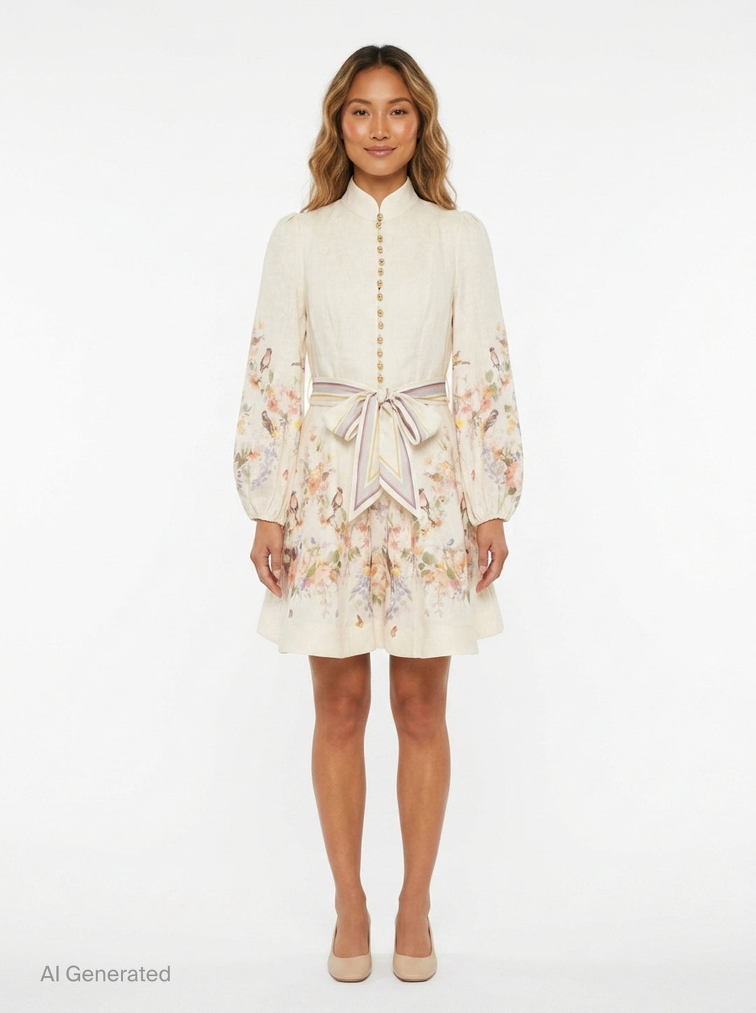 Valiant Button Mini Dress | Zimmermann | Club21 - front