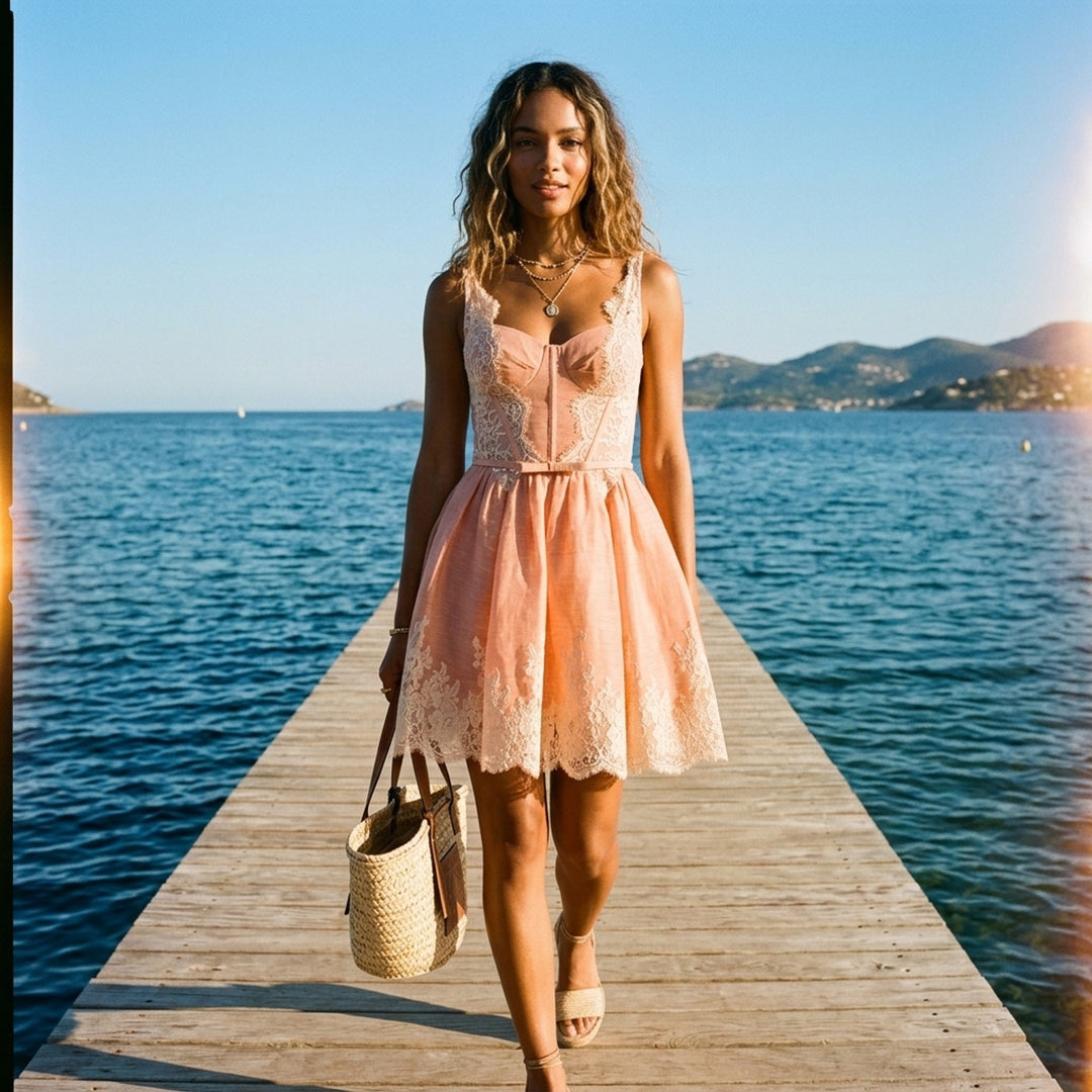 Valiant Lace Trim Mini Dress | Zimmermann | Club21 - lifestyle