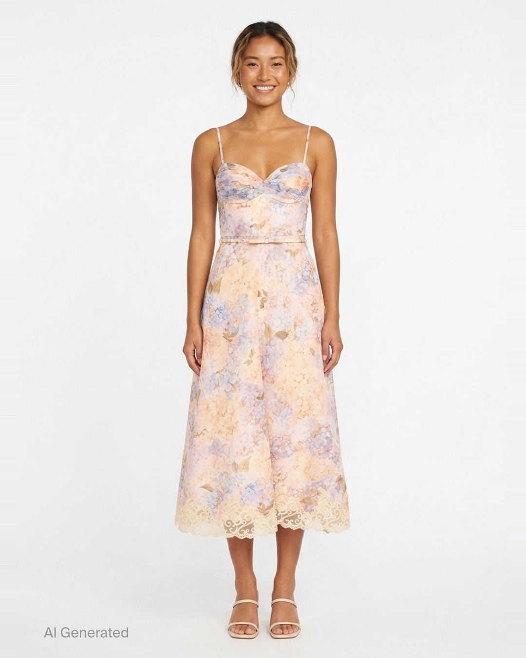 Valiant Tucked Midi Dress | Zimmermann | Club21 - front