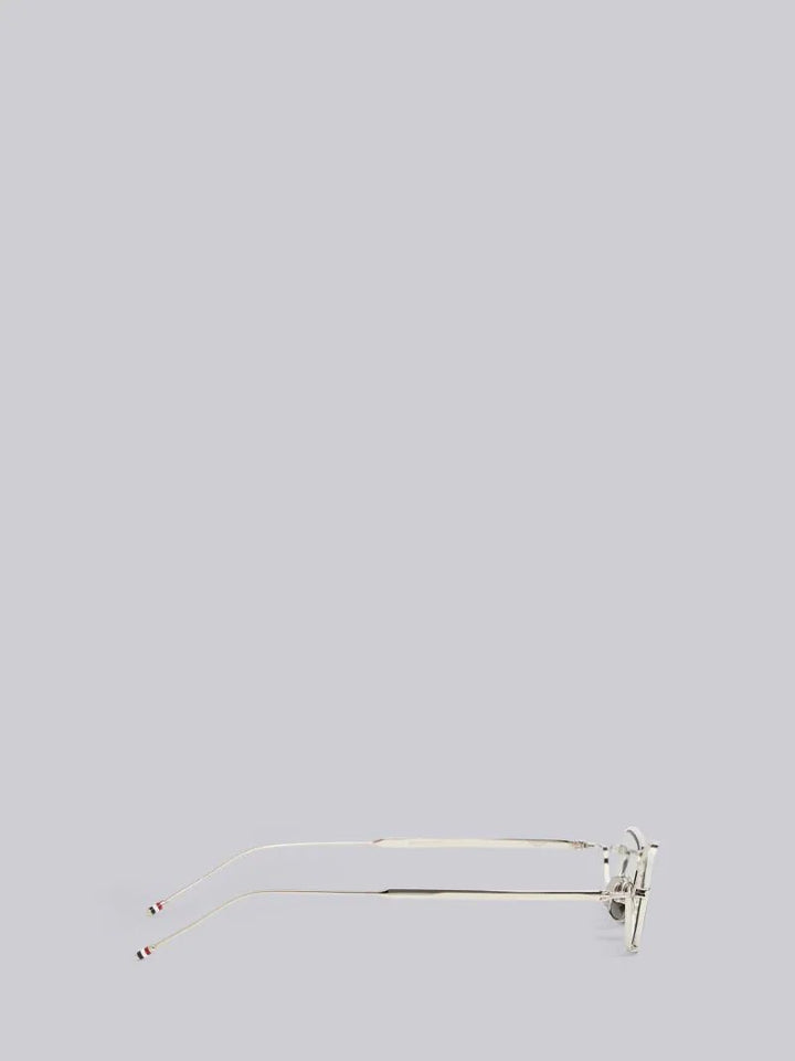 Silver Grey Tortoise Enamel Eyewear Men