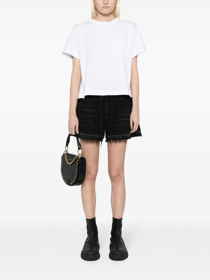 Embroidery Lace X Cotton Jersey Tee