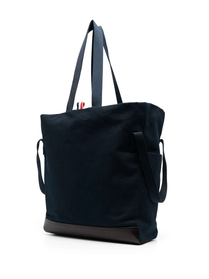 Cotton Canvas Snap Pocket Tote