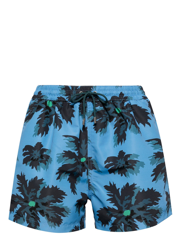 Men Swim Short Palm Burst