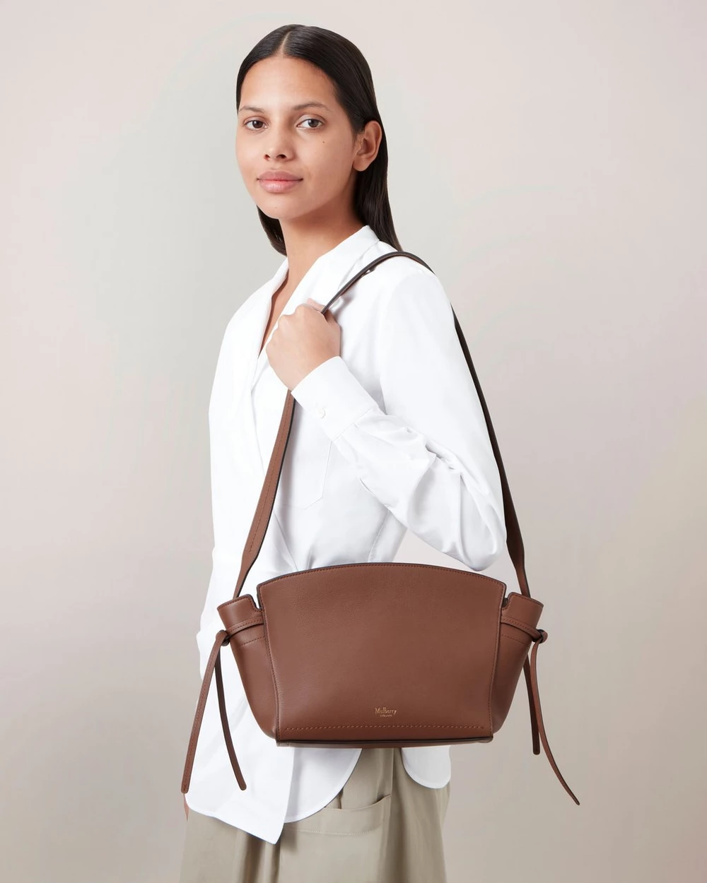 Clovelly Crossbody Bright Oak Micro Classic Grain