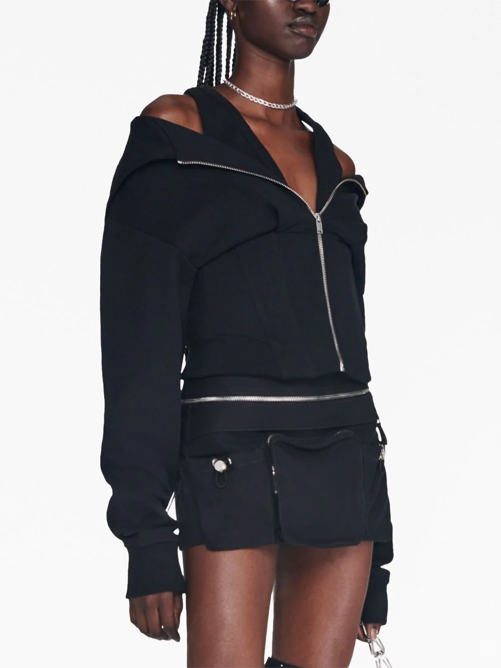 Layered Corset Hoodie
