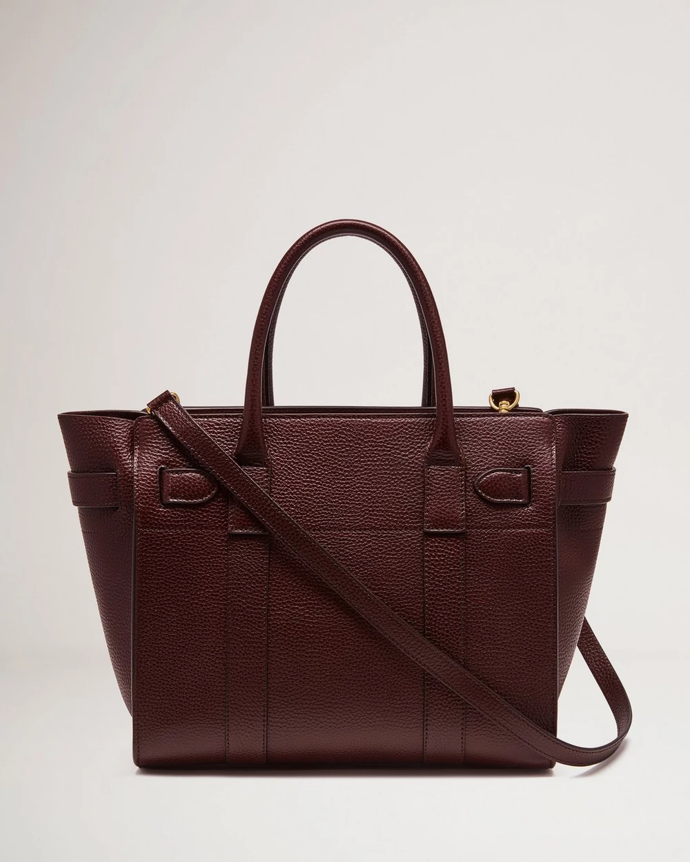 小號拉鍊 Bayswater Oxblood 小號經典粒面布料