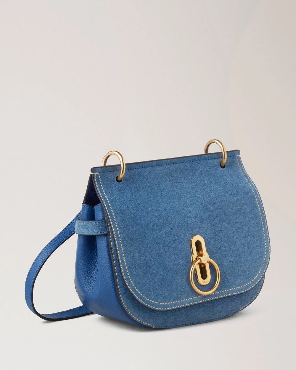 Small Amberley Satchel Indigo Denim Suede