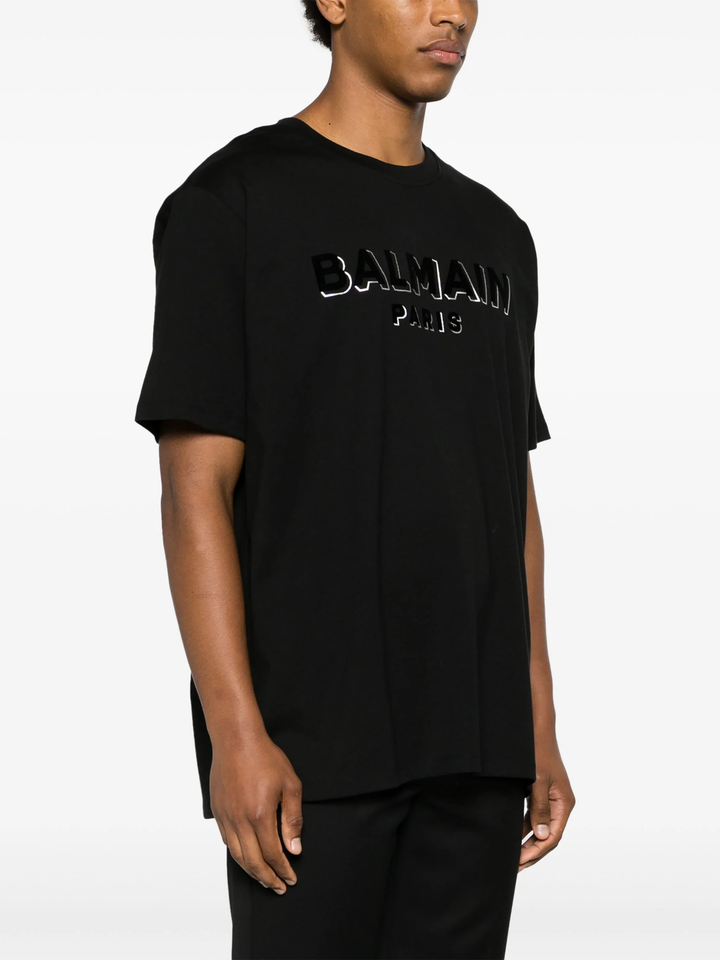 Balmain Flock & Foil T-Shirt