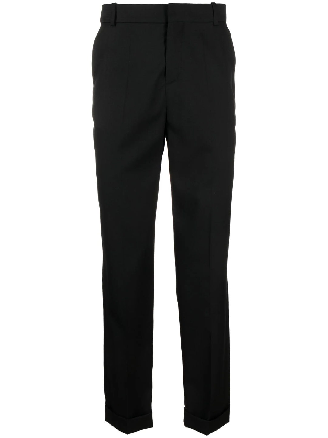 Straight Tailored Wool Pants