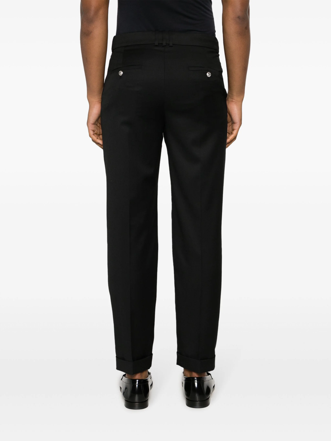 Straight Tailored Wool Pants