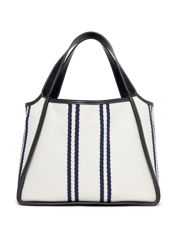 Logo Tote Eco Striped Cotton