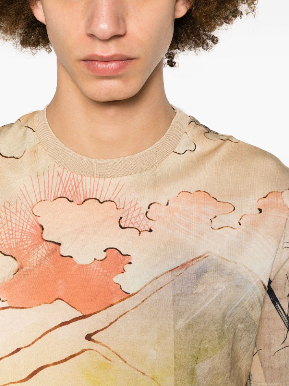 Mens Narcissus Print T-Shirt