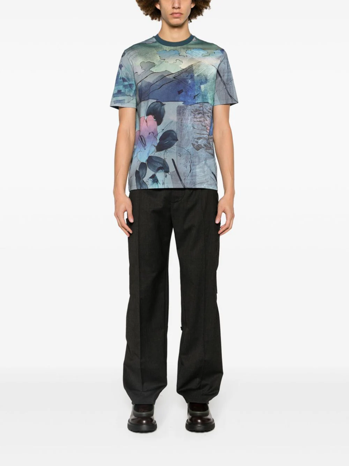 Mens Narcissus Print T-Shirt