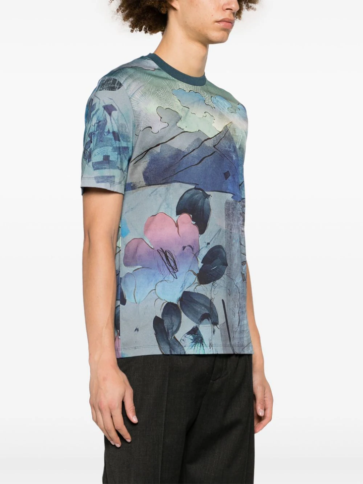 Mens Narcissus Print T-Shirt