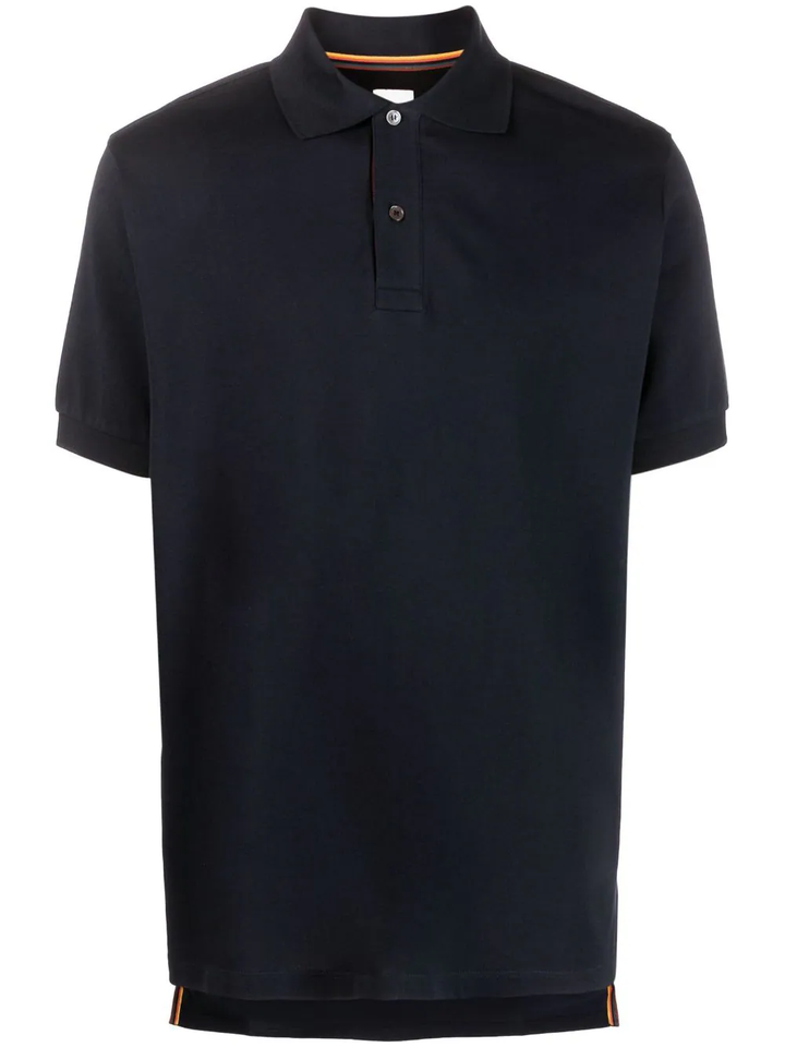 Mens Stripe Placket Polo