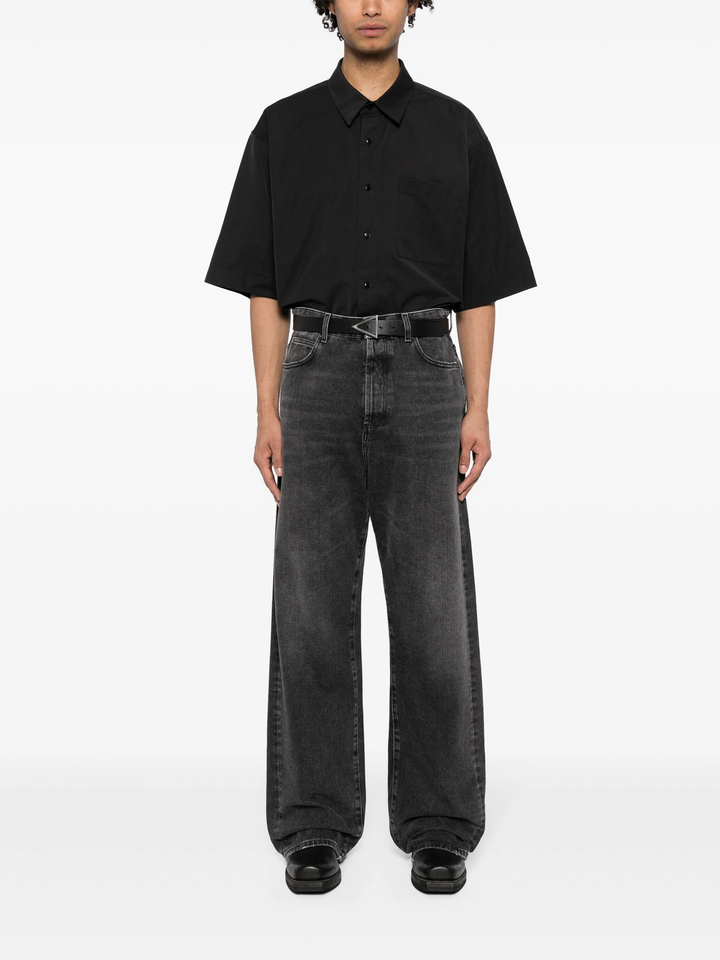 Short Sleeve Shirt In Technical Cotton