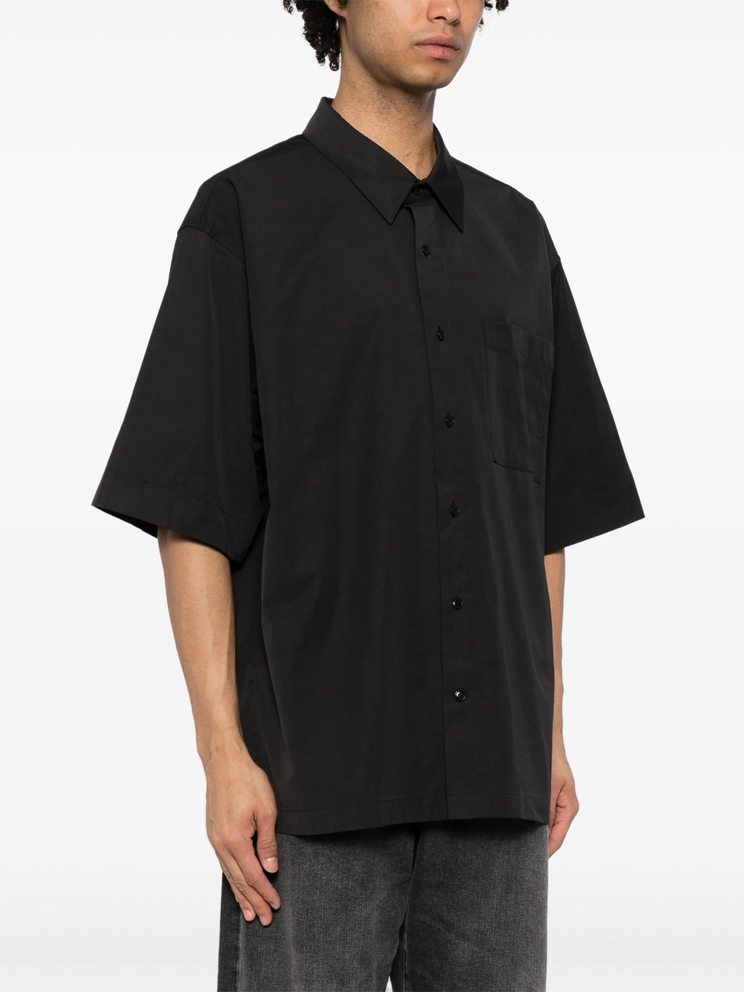 Short Sleeve Shirt In Technical Cotton