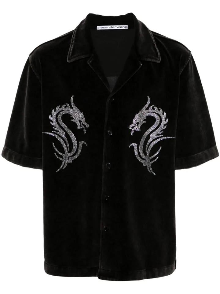 Dragon Hotfix Shirt In Velour Men