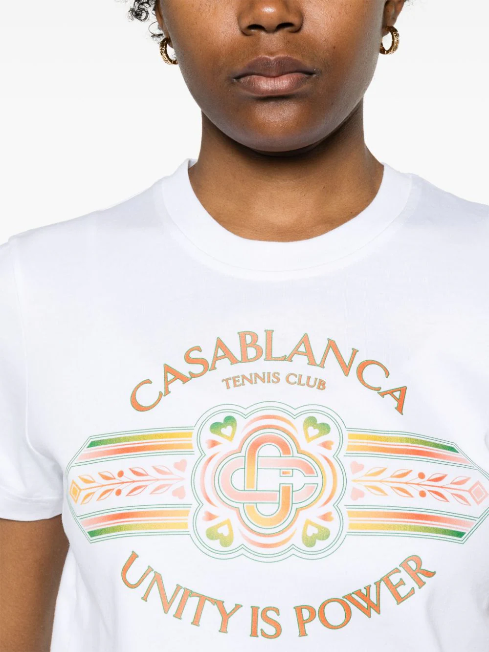 Unity Is Power Printed Fitted Tee