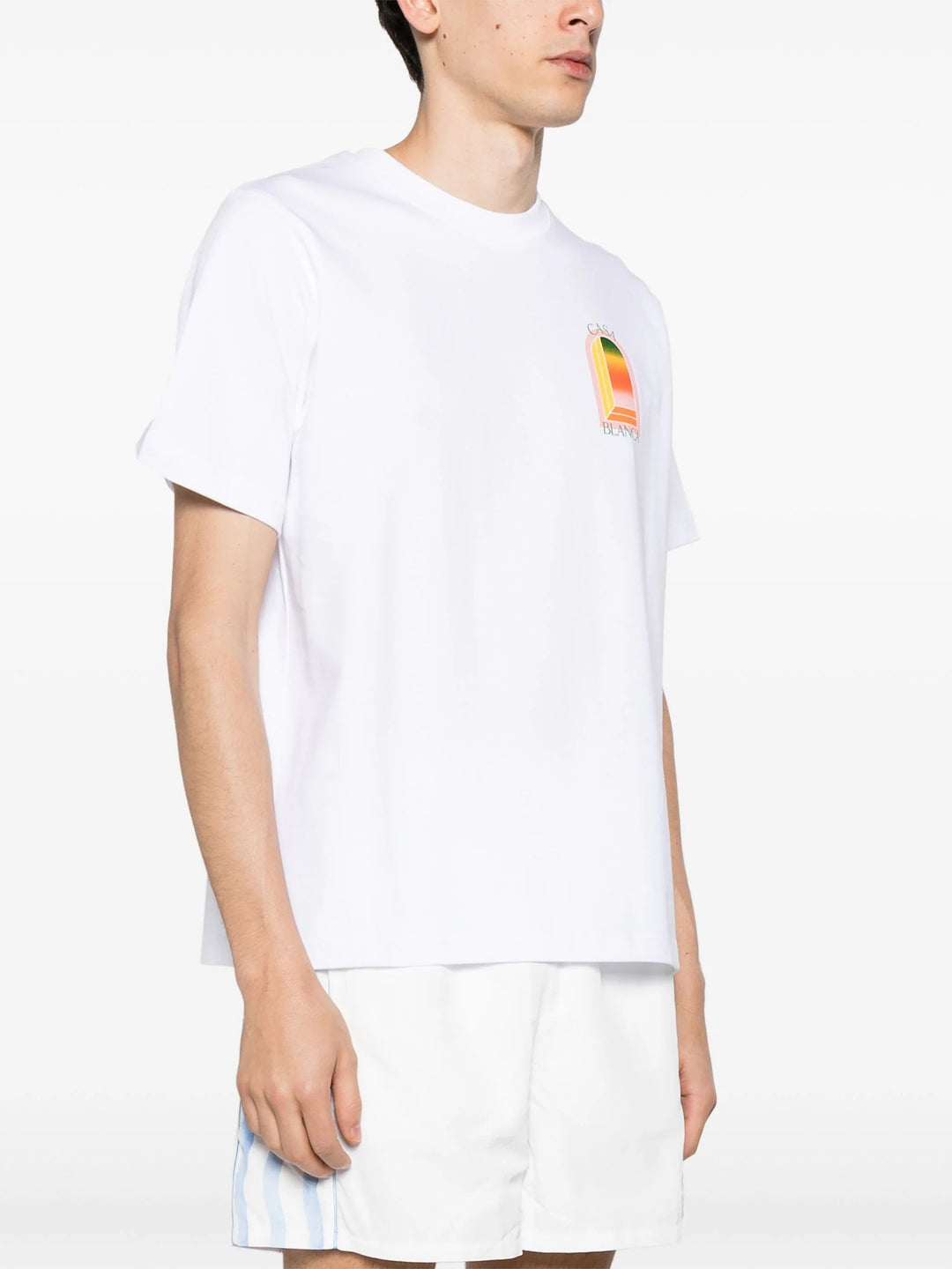 Gradient Arch Logo Printed T-Shirt