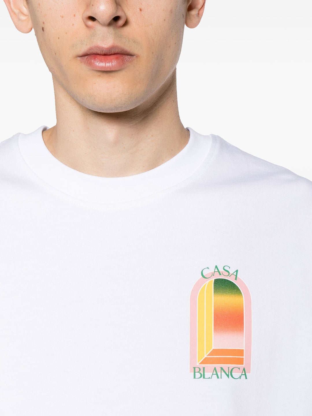 Gradient Arch Logo Printed T-Shirt