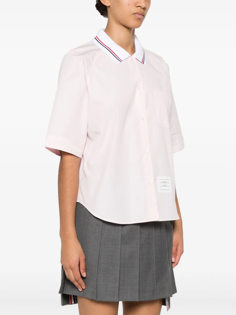 Box Pleat Point Collar Shirt