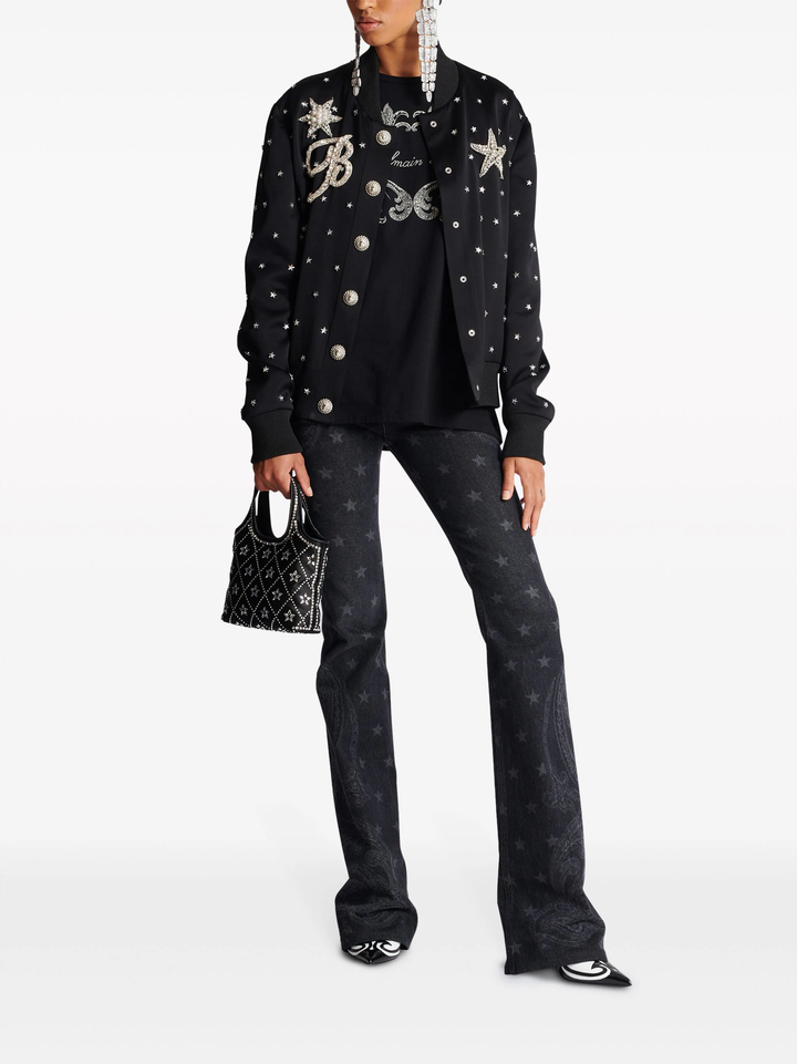 Balmain Signature Paisley Print Tee