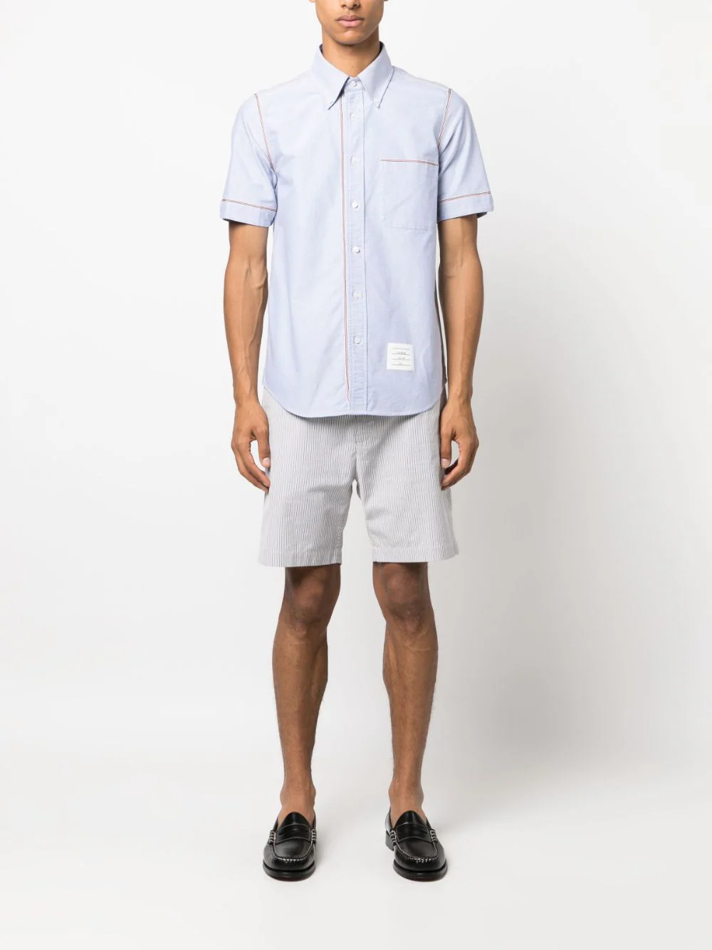 Thom Browne RWB Stripe Cotton Shirt - view 2